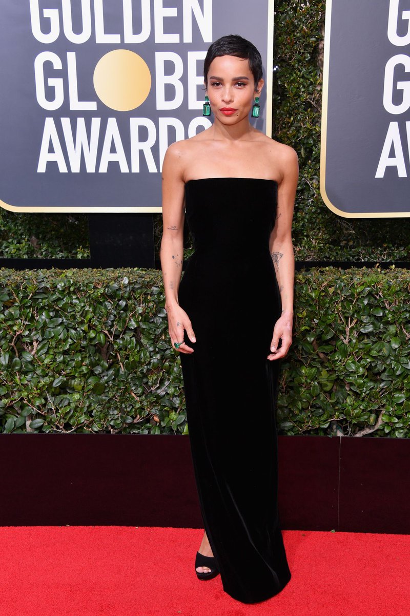 bestofzoe's tweet photo. zoë kravitz at the golden globes (2018) https://t.co/VwCF095o6A