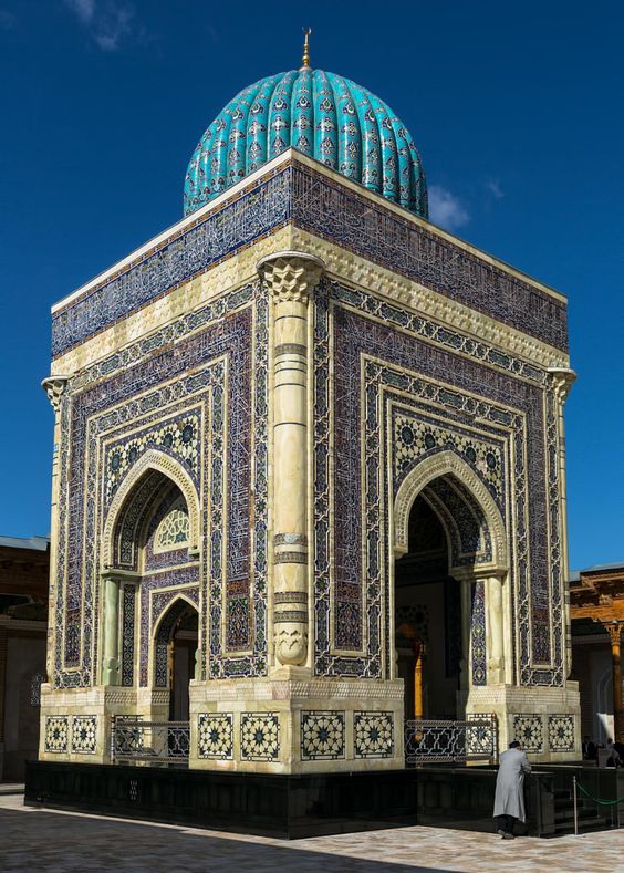 Imam Bukhari Mausoleum. Samarkand, modern Uzbekistan.