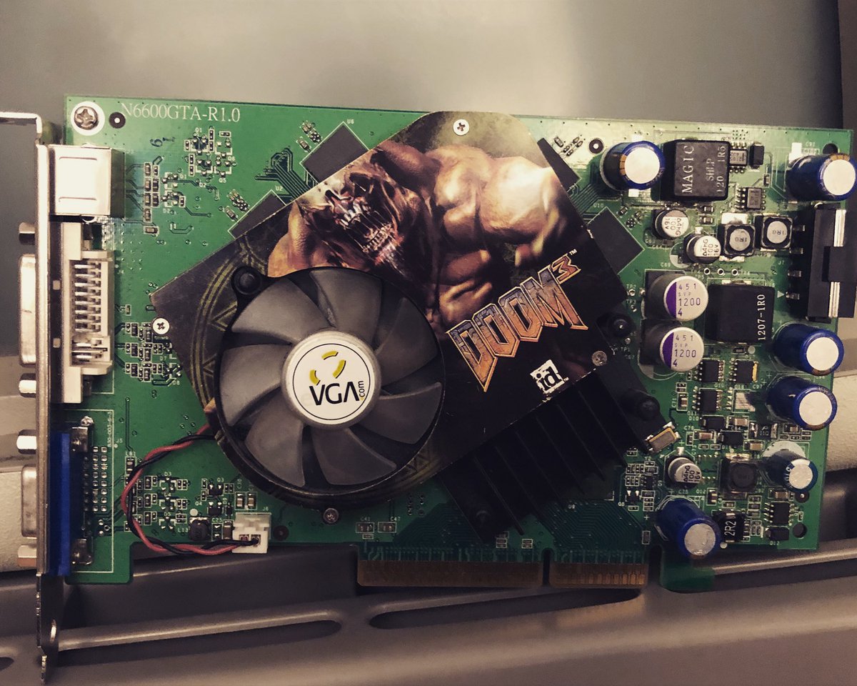 TechyRetro's tweet image. #gpu #graphicsprocessingunit #graphicscard #agp #acceleratedgraphicsport #nvidia #geforce #doom #doom3 #retrotech #retrotechnology