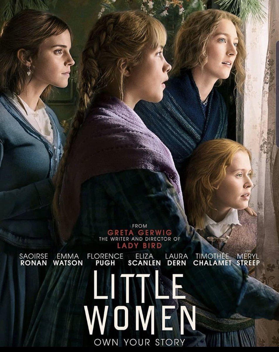 BarbraStreisand's tweet photo. Little Women is a lovely film — can’t believe Greta Gerwig wasn’t nominated for best director or best screenplay! @LittleWomen https://t.co/7IAyxwEZHg