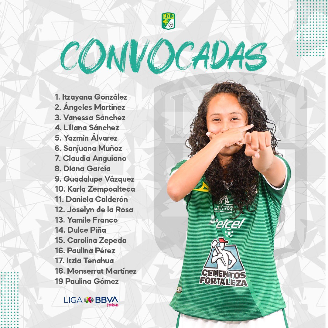 ¡Nos vamos! 🚌 

Ellas son las jugadoras convocadas para nuestro primer partido del año, en el que enfrentaremos a <a href="/TuzosFemenil/">Club de Futbol Pachuca Femenil</a>.

#SerFieraEsUnOrgullo 🦁