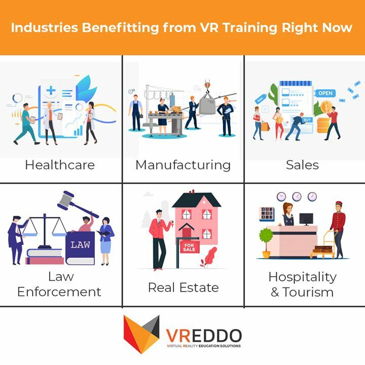 VReddoEduTech's tweet image. Here are industries benefitting from VR RIGHT NOW. No speculations. No predictions. Actual metrics. Actual results. Get yours with vreddo.com #GOVReddo #virtualreality