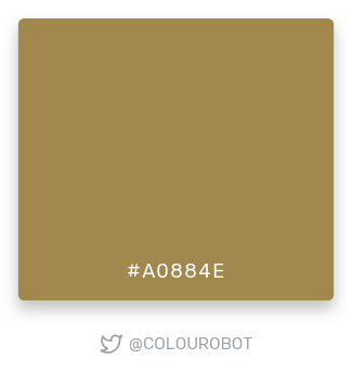 colourobot's tweet photo. #a0884e https://t.co/NmKEy3IULr