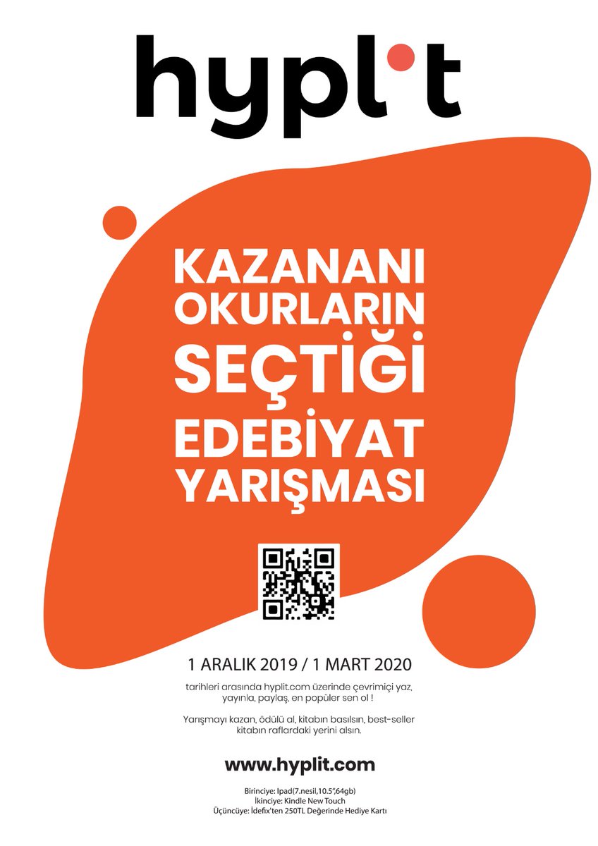 #Günde50SayfaKitap

Hyplit Çevrimiçi Edebiyat Yarışması 

Hyplit.com'da profilini oluştur, kitabını yazmaya başla yarışmaya katıl. 

#hyplitcom #edebiyatyarışması #çevrimiçiyayıncılık #okuretkileşimli #kitap #yayıncılıkplatformu #oku #yaz #roman #öykü #araştırma