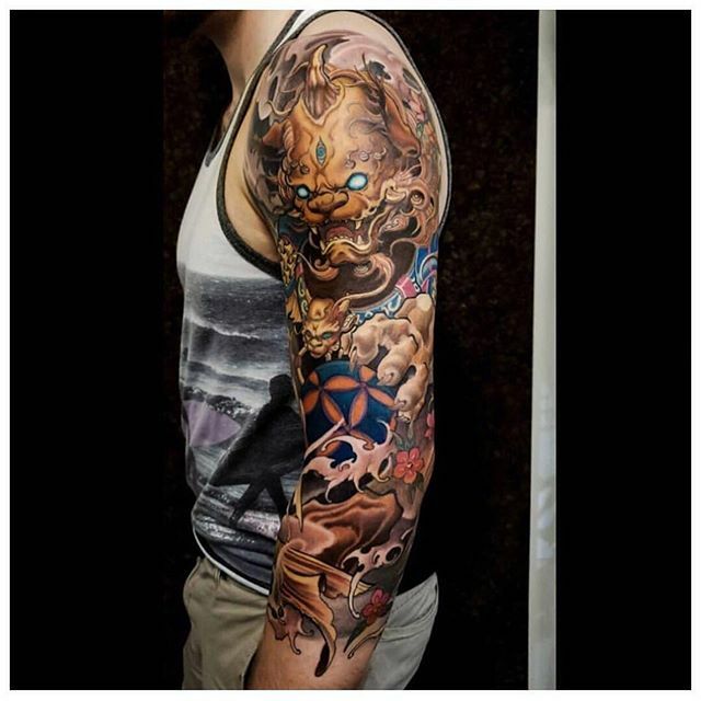 60+ Foo Dog Tattoo Ideas to Give You All The Luck and Protection You Need  this Year - Tats 'n' Rings