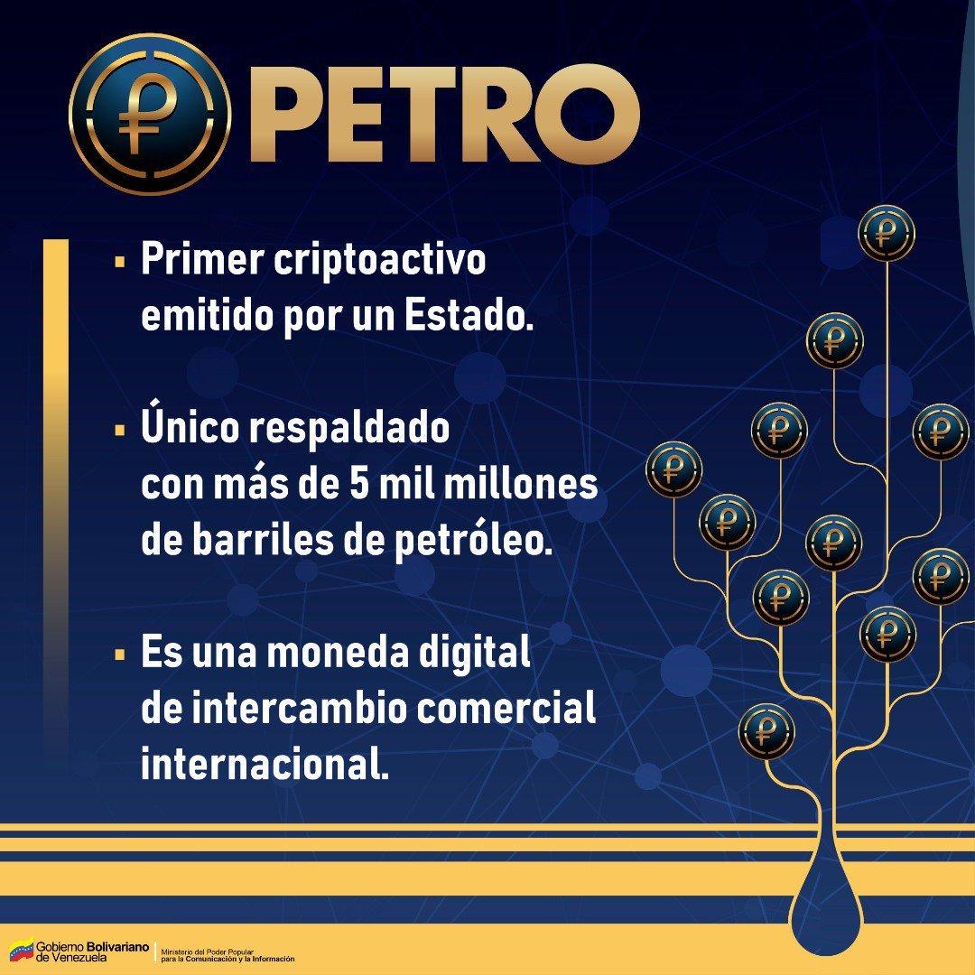 CriptoactivoP's tweet photo. #SabiasQue son más de 2.500 Criptomonedas existentes en el mundo y sin respaldo alguno? 
Con #ElPetro respaldado en nuestras riquezas, Venezuela va un paso adelante del resto de las Criptomonedas. #VenezuelaAvanzaConElPetro
@NicolasMaduro @SunacripVe https://t.co/4Ju2PHE0uc