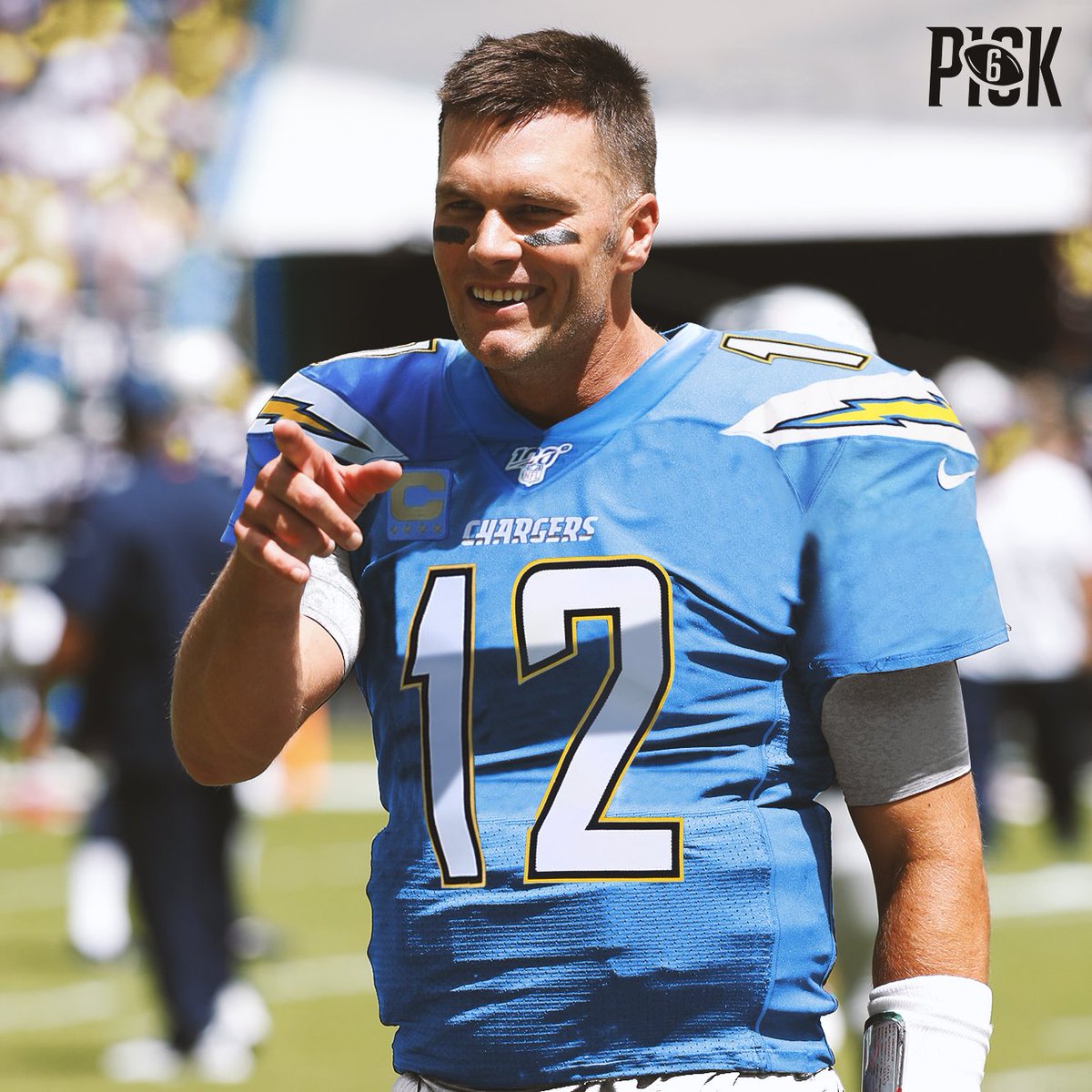 brady in a chargers uniform