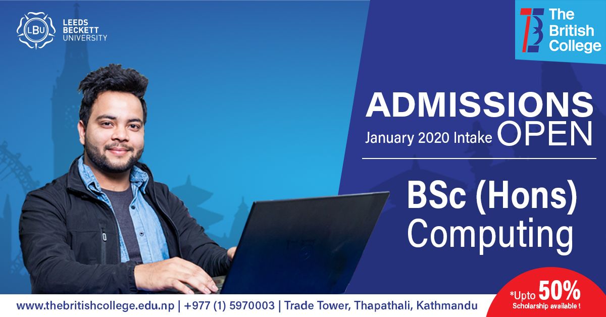 TBritishCollege's tweet photo. Admissions open for Jan-Feb 2020 Session. Secure your spot today: https://t.co/cnlGQiMwmv | #BScComputing | #TBC2020 https://t.co/BUWoGjAdJI