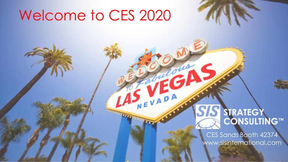 SISIntlResearch's tweet photo. Welcome to #CES2020! Visit us at our booth, SIS Strategy Consulting, in Sands A-D #42374.
#newproductdevelopment #npd #newproductconcept #ux #usabilityresearch #lasvegas #ces #consumer #technology #technologyinnovation #strategy #blockchain #aistrategy #aml #GoToMarket #gadget https://t.co/XJaVqbpkof