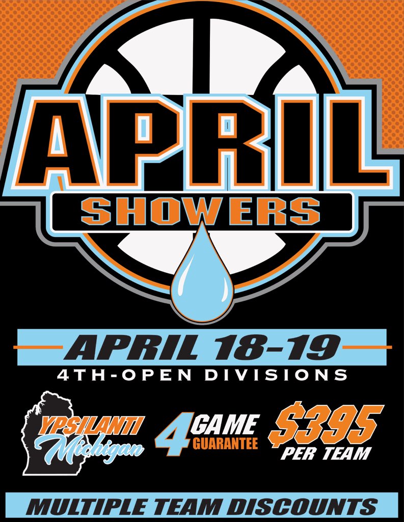 LBInsider's tweet photo. 💧💧 2020 April Showers Classic 💧💧

📅 April 18-19, 2020

📌 Ypsilanti, MI

✔ Top Teams &amp; Players
✔ DII, DIII, NAIA College Coaches In Attendance 
✔ Media Coverage 
✔ Awards For Division Winners 
📺 Games Streamed Live By @suvtv https://t.co/3doy9PP8nI