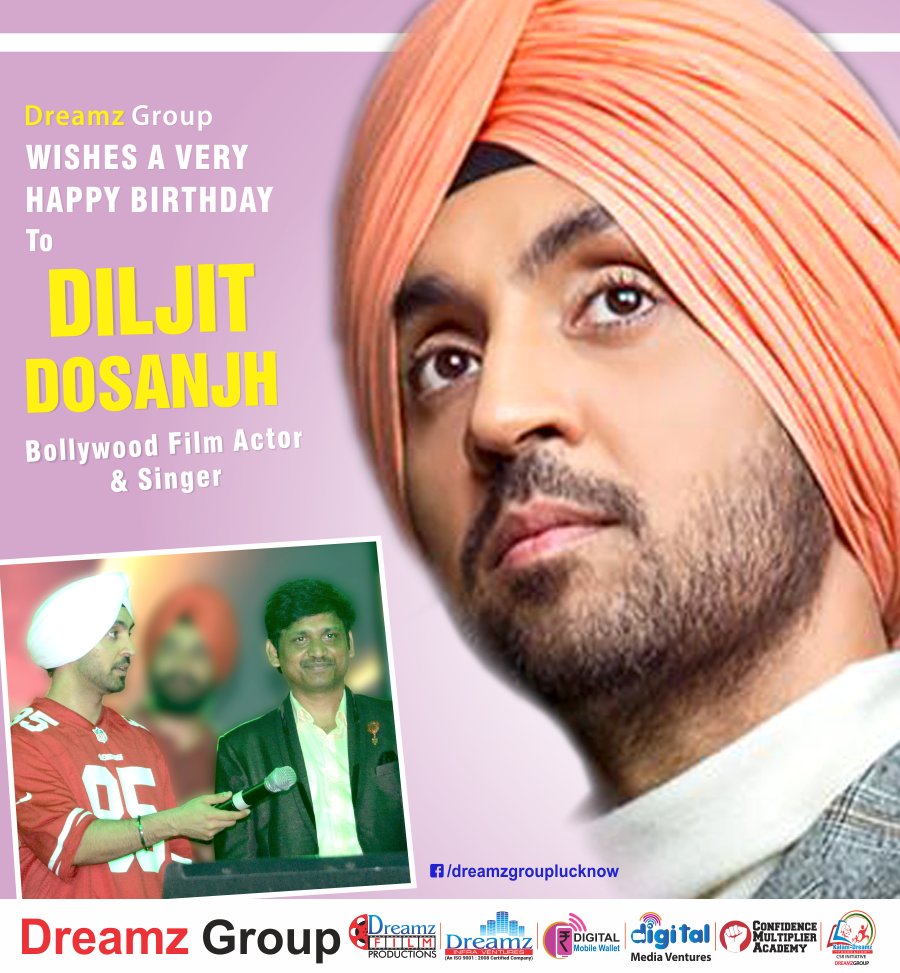 SameerShaikhCMD's tweet photo. Mr. Sameer Shaikh (CMD #DreamzGroup) wishes a very Happy Birthday to the versatile and star performer @diljitdosanjh ( Actor &amp; Singer)
#HappyBirthdayDiljitDosanjh #HBDDiljitDosanjh #BollywoodActor https://t.co/Lemk5WicvX