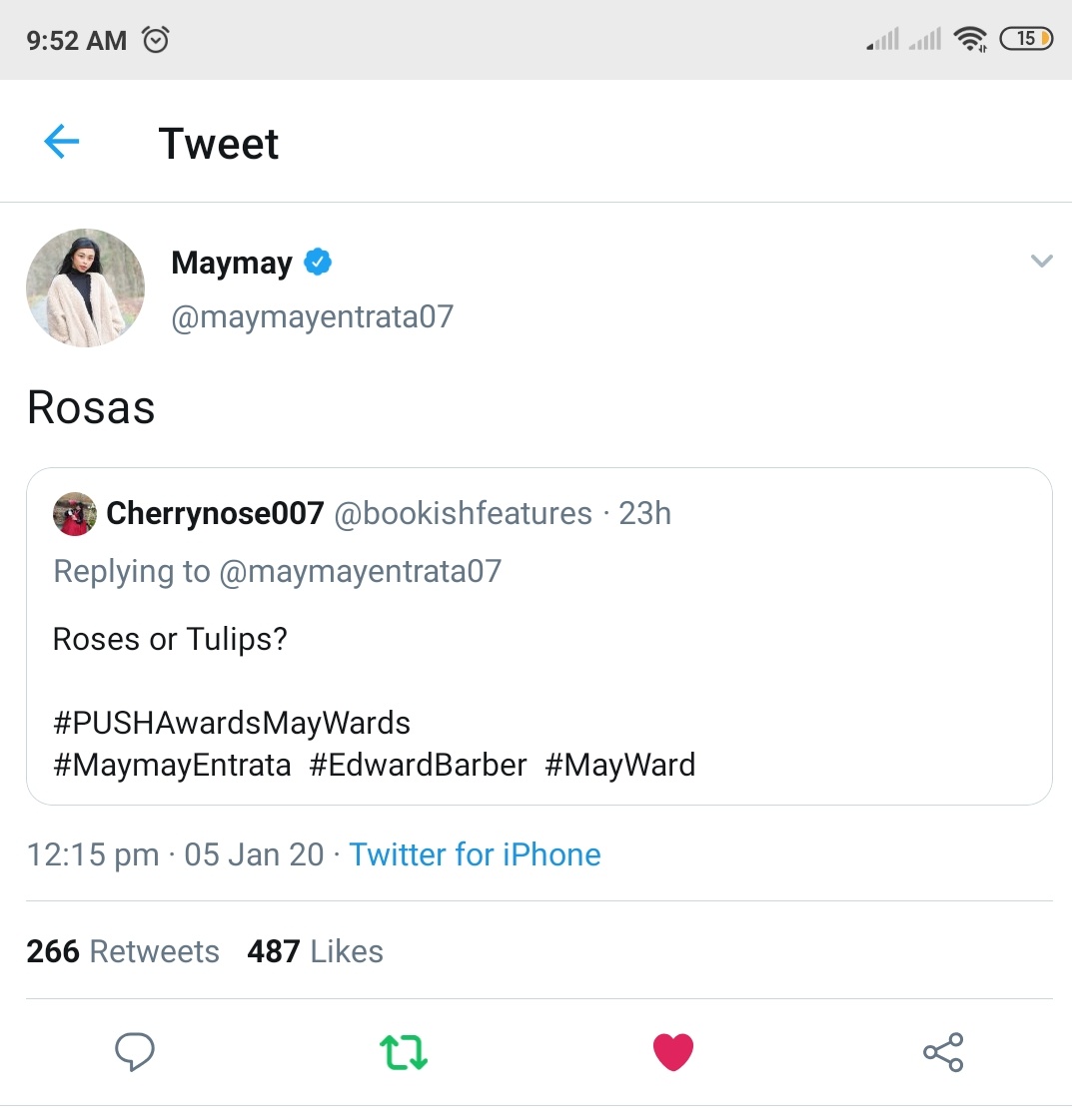 bookishfeatures's tweet photo. Flex ko lang yung mga questions ko sa fast talk na sinagot ni @maymayentrata07  Thank you, akala ko isa lang sasagutin mo ang dami pala 🥰

#PUSHAwardsMayWards
#MaymayEntrata #EdwardBarber 
@maymayentrata07 @Barber_Edward_ https://t.co/2dx3Ovac9R