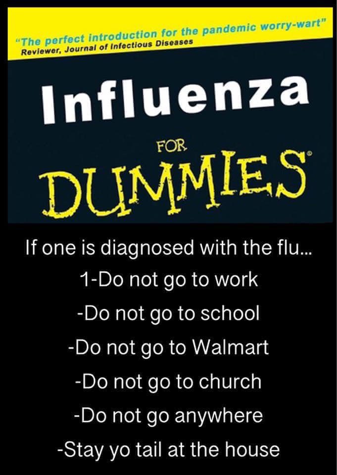 OklahomaENA's tweet photo. Influenza for Dummies #washyourhands https://t.co/ba0ZOJqUF7