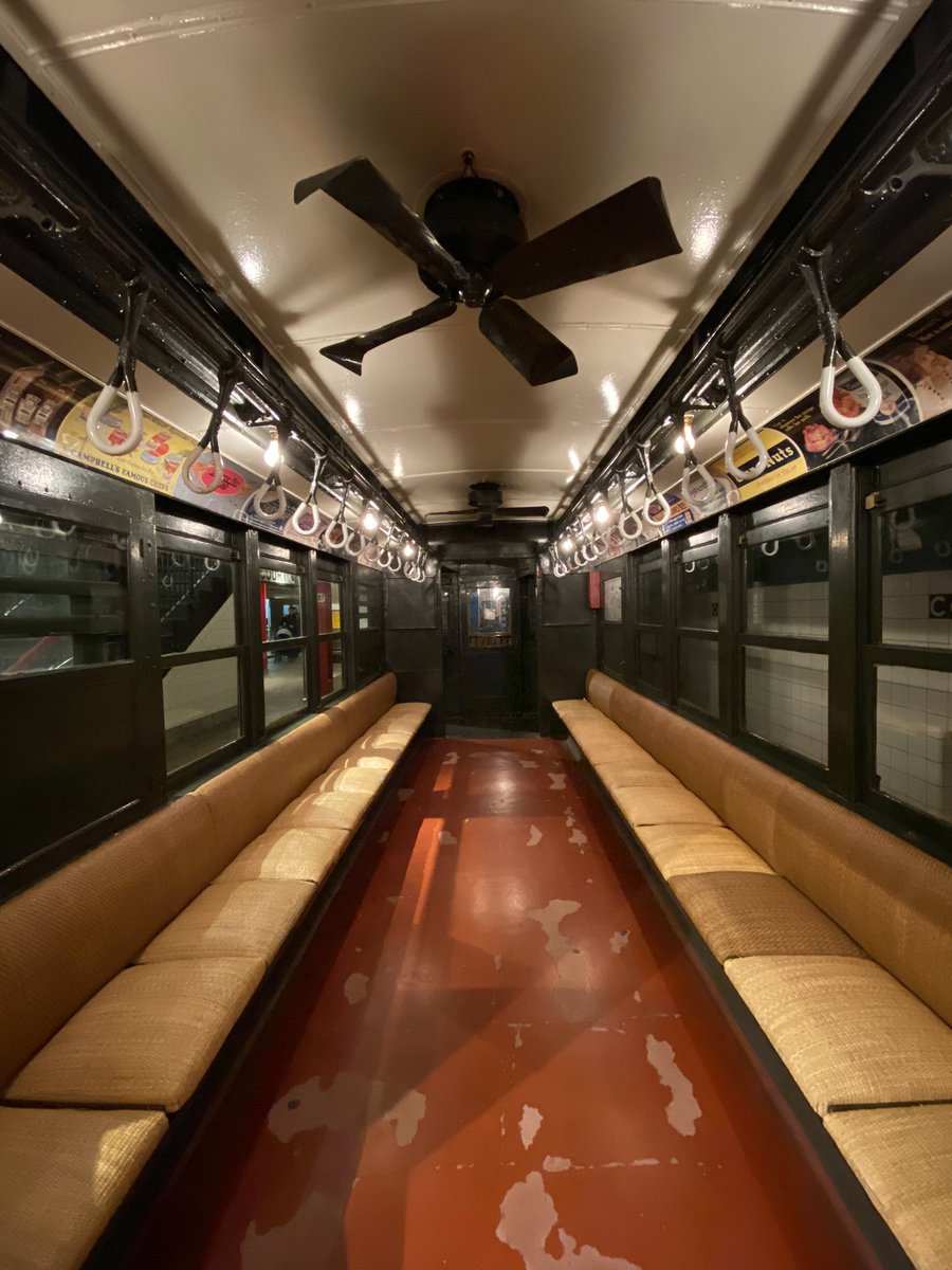artfullyawear's tweet photo. My New Year’s resolution is to visit a new museum every week! I kicked off today at the @NYTransitMuseum, where you can explore vintage train cars in a decommissioned subway station. #MuSeeing2020 https://t.co/fZZHifLov6