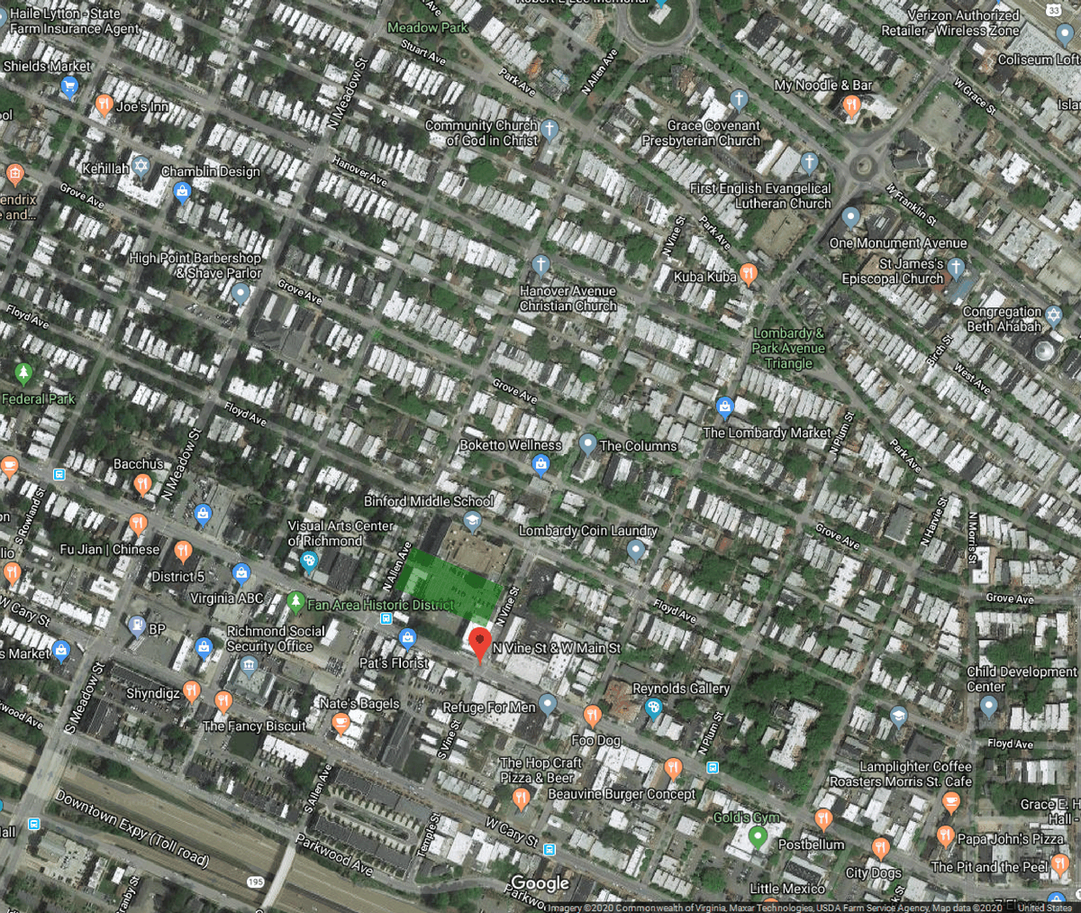  #ForgottenFields West End Park in Richmond was only home to a professional baseball team from 1894-1896 and UNC played a football game there each of those years (and maybe 1897). (Field orientation estimated.)