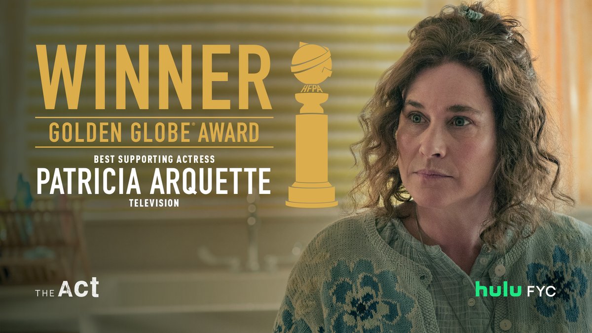 Congratulations to <a href="/PattyArquette/">Patricia Arquette</a> on her #GoldenGlobes win for Best Supporting Actress, Television!! 👩‍👧#TheAct