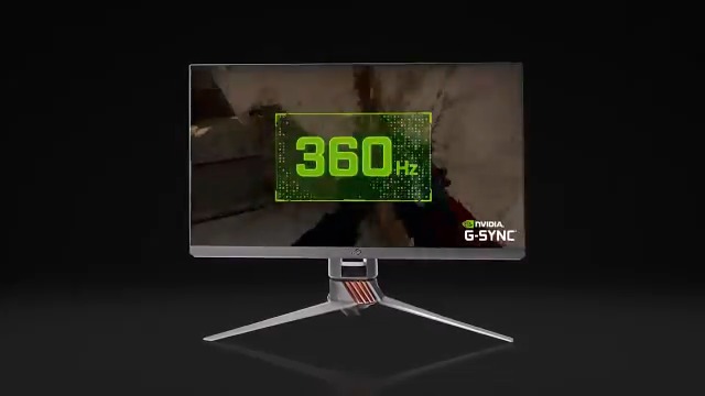 NVIDIA Intros World's First 360 Hz G-SYNC Esports Gaming Monitor