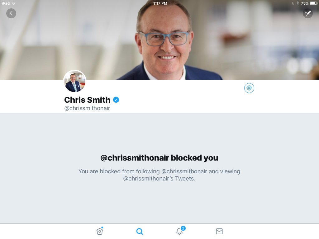 Igh0108's tweet photo. It's with a heavy heart &amp; profound sadness I announce RWNJ @2GB873 &amp; @skynews #ChrisSmith blocked me after years being #Twitter buddies 
Goodby cruel world 😢

I'm lieu flowers &amp; tributes please send donations to "feral' (his words) #Bushfire victims of #Cabargo
#auspol #skynews https://t.co/hjiJeP7UA6