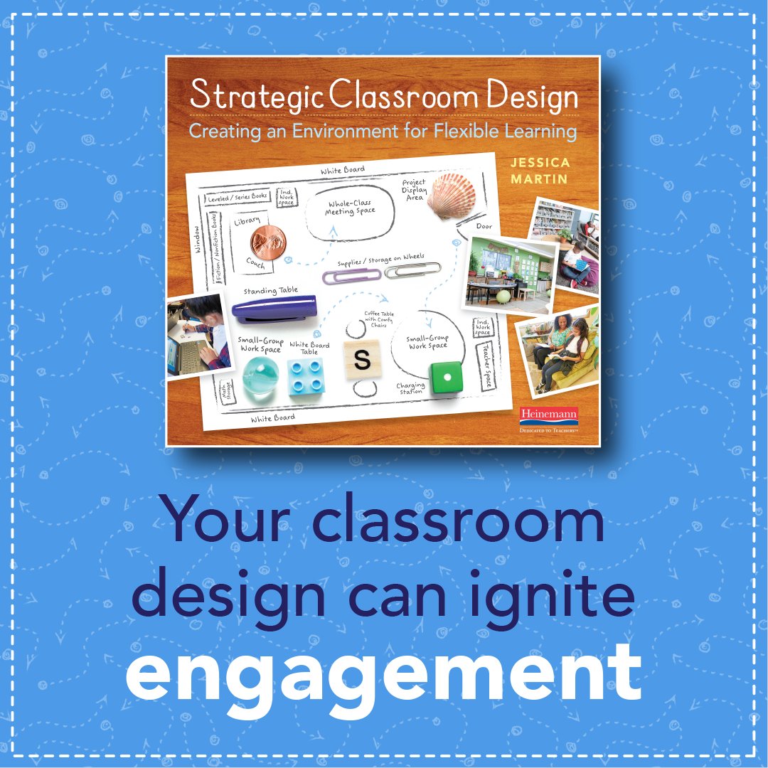 HeinemannPub's tweet photo. Looking for a change for the new year? Check out Strategic Classroom Design by @growingjessica!
https://t.co/XDWprlnAGV https://t.co/HLucHTiqfb
