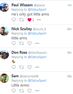 sculls_6's tweet photo. @pjwiss @OptusSport #operationunbearable https://t.co/1WWcCqnBUs