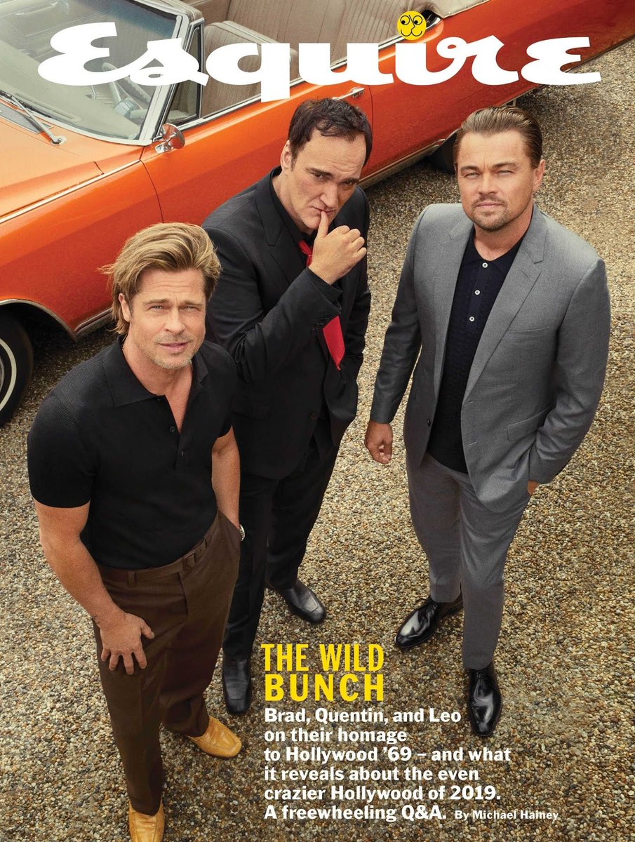 Este año deseo que tu autoestima sea tan grande como la de tarantino; que pone cara de galán en una foto con brad pitt y dicaprio #GoldenGlobes