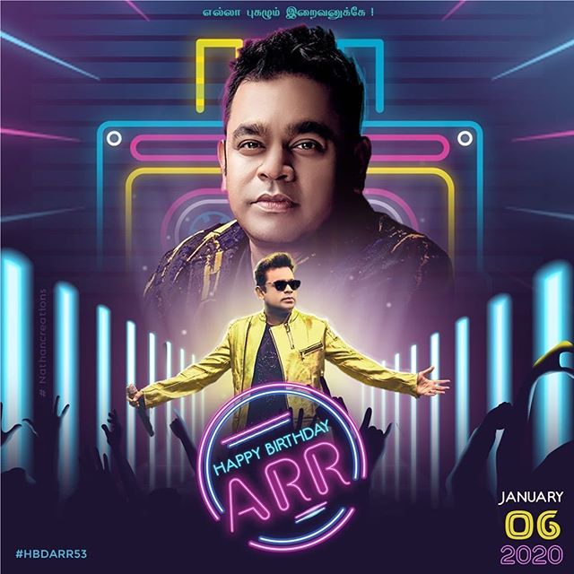 Happy birthday to you A R  Rahman 