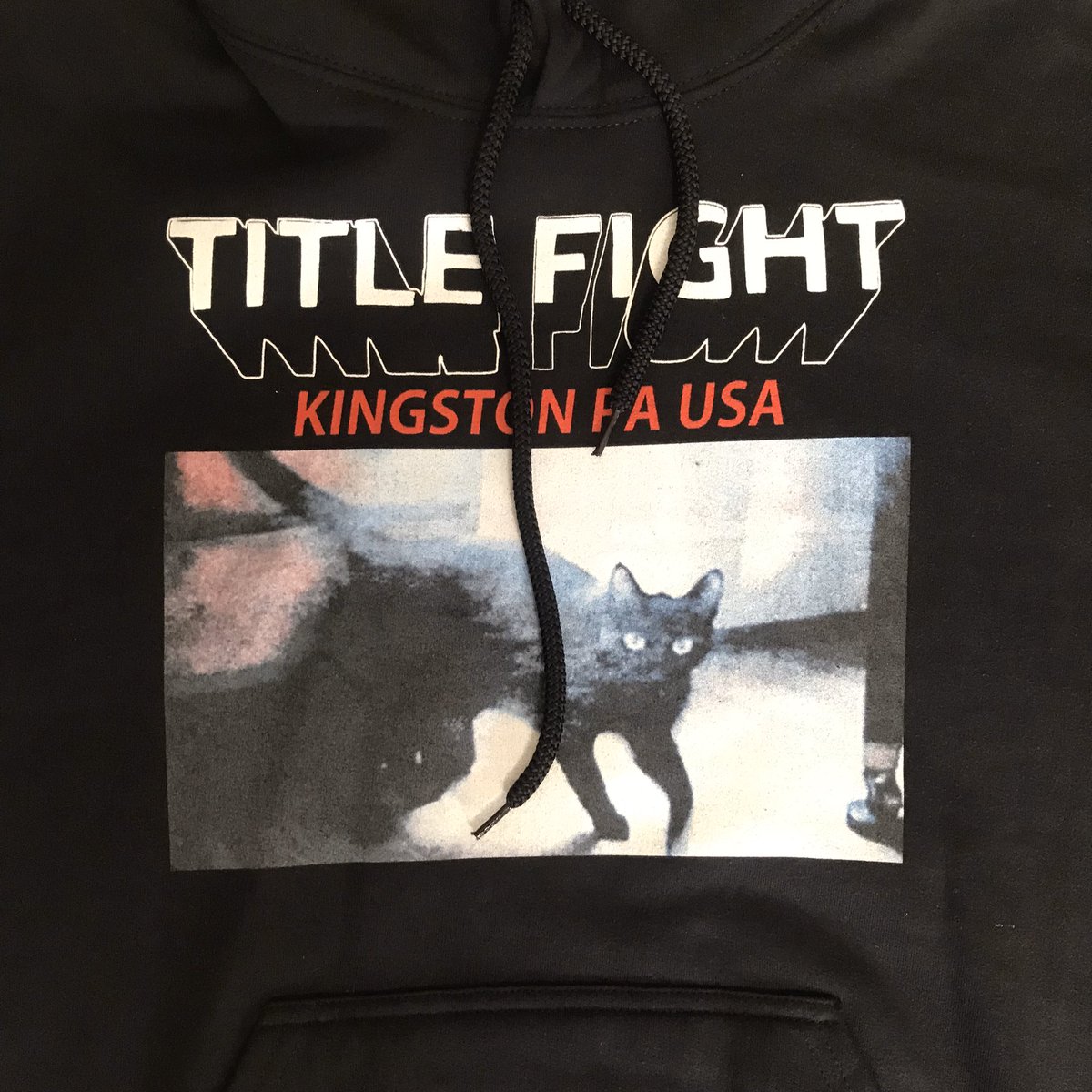 title fight cat hoodie