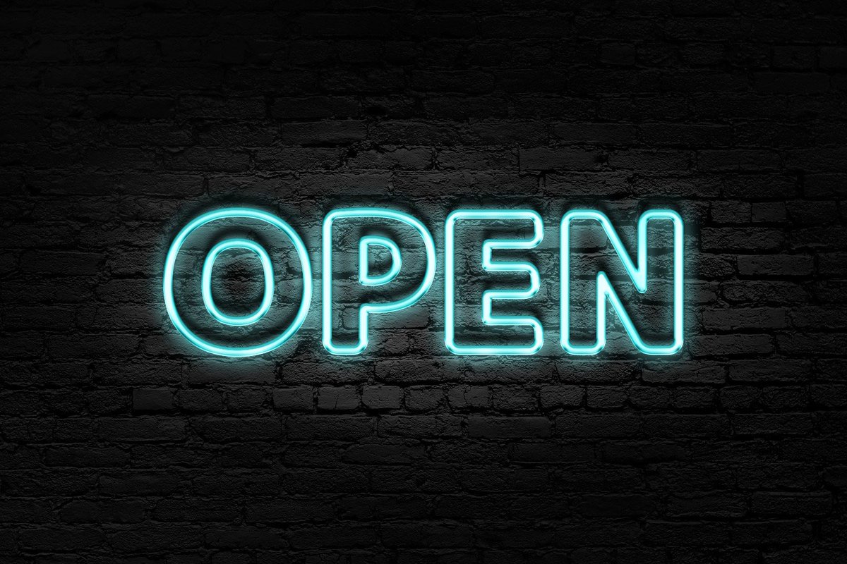 ネオン管 BOBSON ボブソン 電光看板 54㎝×82㎝