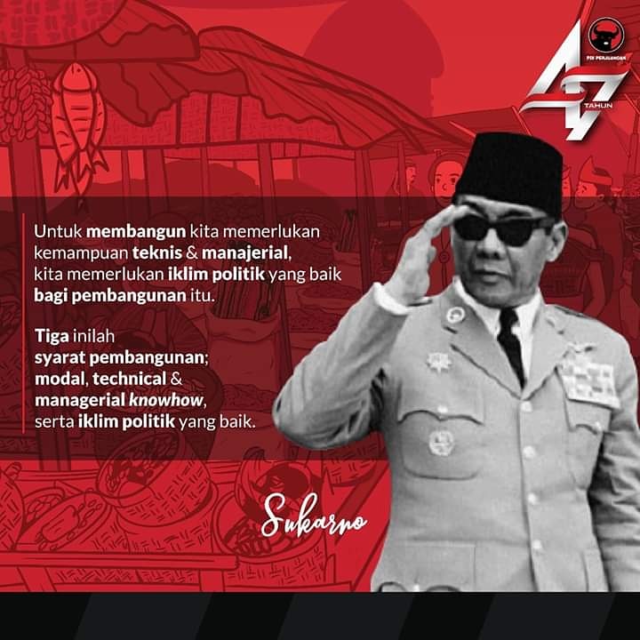 PemalangPdip's tweet photo. Bung Karno Tak Lekang oleh Zaman. 

Tiga syarat pembangunan ini disampaikan Bung Besar 59 tahun lalu
Tiga syarat ini tetap relevan.
Tiga syarat ini tetap dipegang #PDIPerjuangan.
Tiga syarat ini akan diulas dalam Rakernas dan #47TahunPDIPerjuangan tgl 10-12 Januari 2020 mendatang https://t.co/YxhgbyiL3E