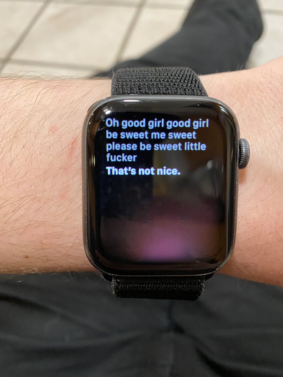 Siri caught me talking to Betty when she was biting me