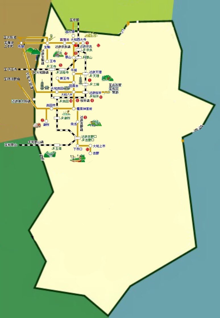 詐欺で訴えても勝てる 奈良県の公式hpに載っている県内の鉄道図 県民的には大嘘にも程があるらしい Togetter