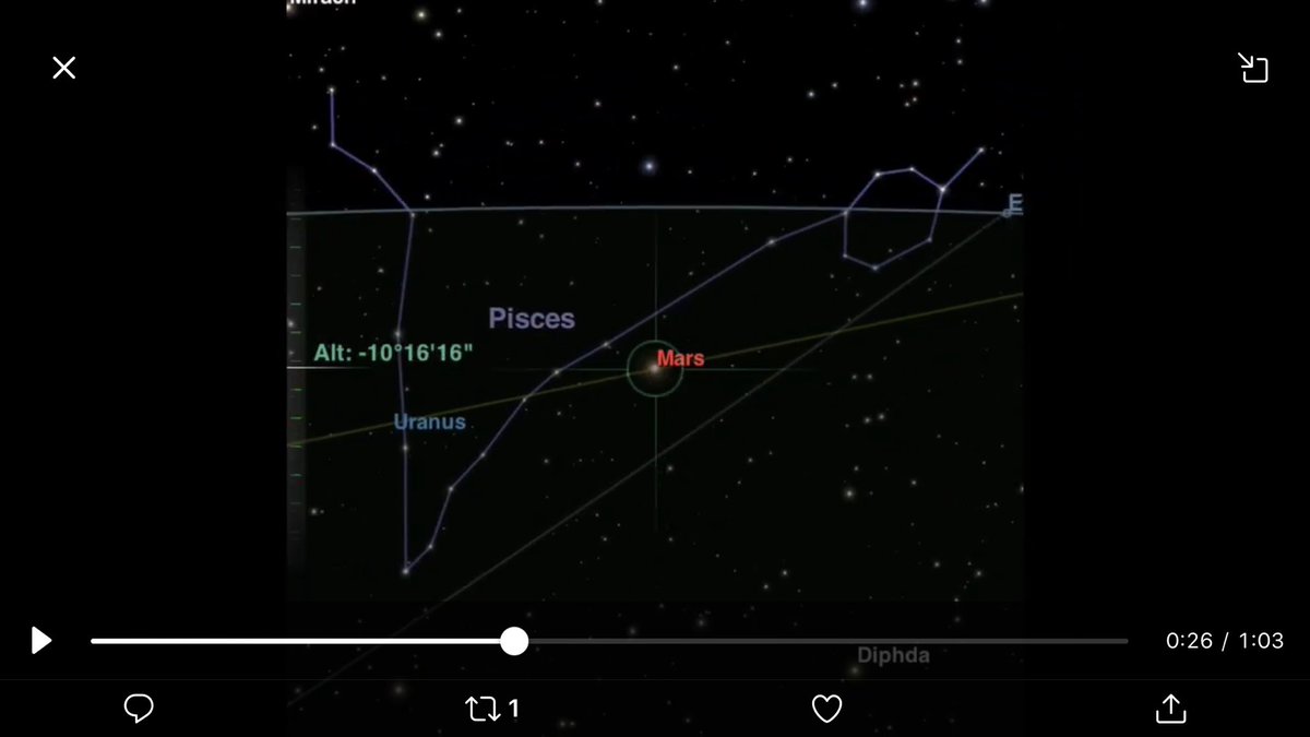 You can see the real Vakra/retrograde motion of Mars in the first few seconds of the short film which is accepted by astronomers being corroborated in the panchang/ephemeris as signification R and then the not noticeable crossing ecliptic which occurred at 24 seconds.