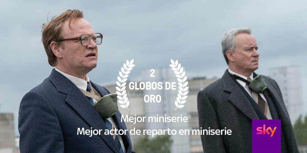 Sky_es's tweet photo. La serie del año que deberías haber visto. #ChernobylSky, ganadora de dos #GoldenGlobes, disponible en Sky. https://t.co/uuYGdjriSi