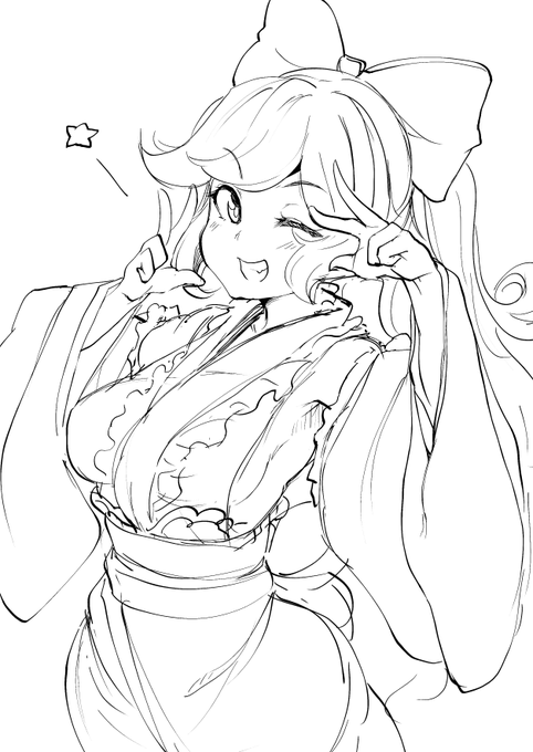 @omiso_0520 似非和装メイド服みたいになったけど許してごはんいってくる 