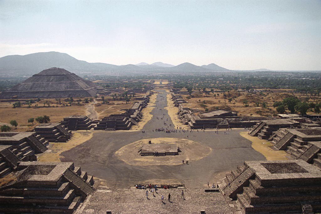 GV / 360 = 15.49193338 from the world’s tallest the Great Giza Pyramid gives the location of the 13 square mile City complex at Teotithuacan Mexico