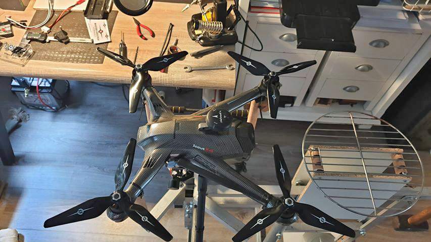 MasterAirscrew's tweet photo. Oeble Huygen installed our 9x4.5x3 Multi-Rotor props on his Walkera Scout X4. The quad looks great! Maybe Oeble will have some flight test video to share soon.
#Masterairscrew #prop #propeller #3blade #multirotor #drone #quad #walkera #upgrade #madeinusa https://t.co/Fc4mKaG5gD