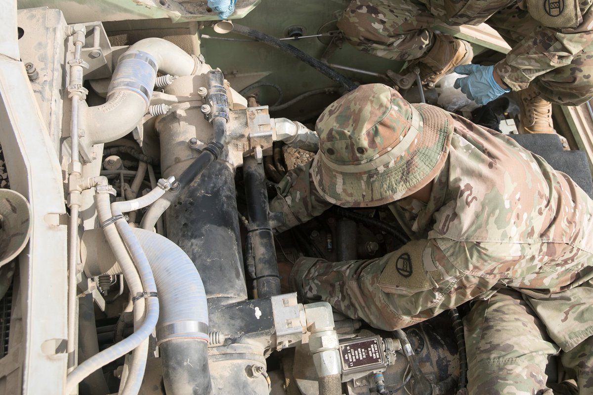 30thabct's tweet photo. #MilitaryMonday shoutout to our maintenance Soldiers in the #30thABCT! #AlwaysReady https://t.co/hbZVnz9shZ