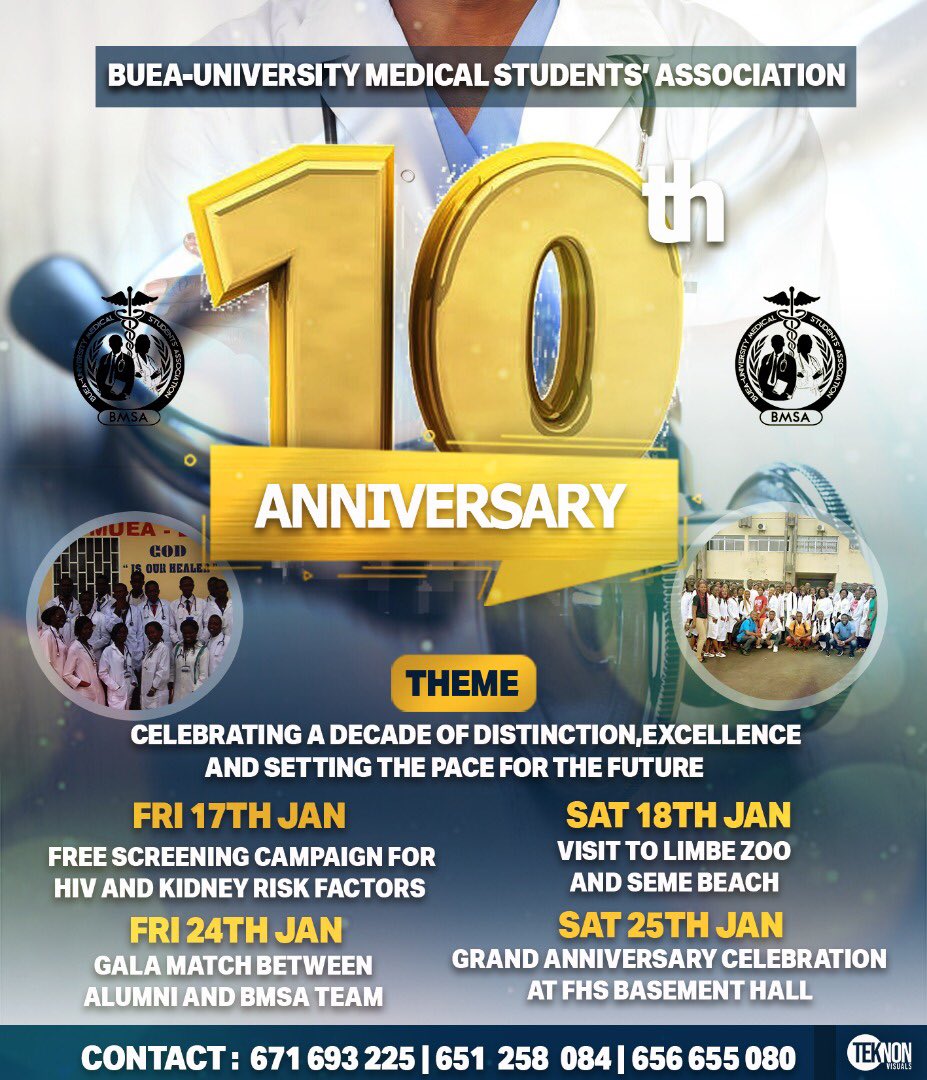 BUEA-UNIVERSITY MEDICAL STUDENTS' ASSOCIATION tweet media
