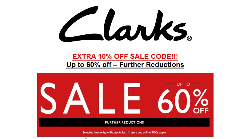 clarks discount code 10