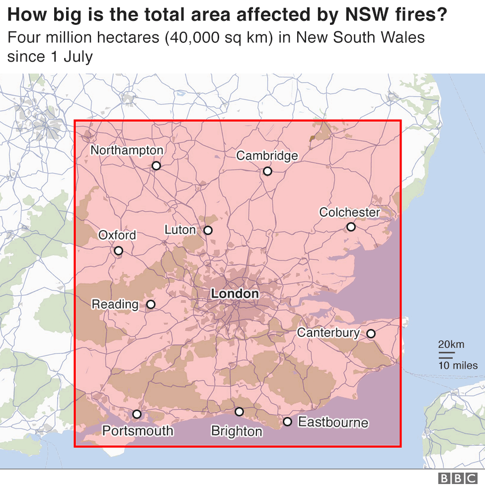 Extent of the Australian #bushfire in UK context.. terrifying. Year 12 students will start studying the Earth Life Support Systems module this week - impacts of climate change will be a key focus.