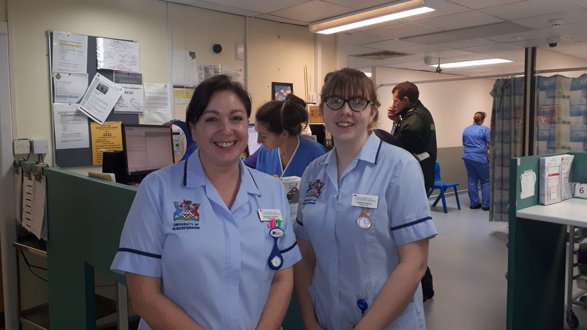 Gloucestershire Hospitals NHS Foundation Trust (@gloshospitals) on Twitter photo Third-year <a href="/uniofglos/">University of Gloucestershire</a> students Heather and Margarita are on placement in CGH A&E and commented that everyone has been friendly and welcoming #AandELive Third-year <a href="/uniofglos/">University of Gloucestershire</a> students Heather and Margarita are on placement in CGH A&E and commented that everyone has been friendly and welcoming #AandELive