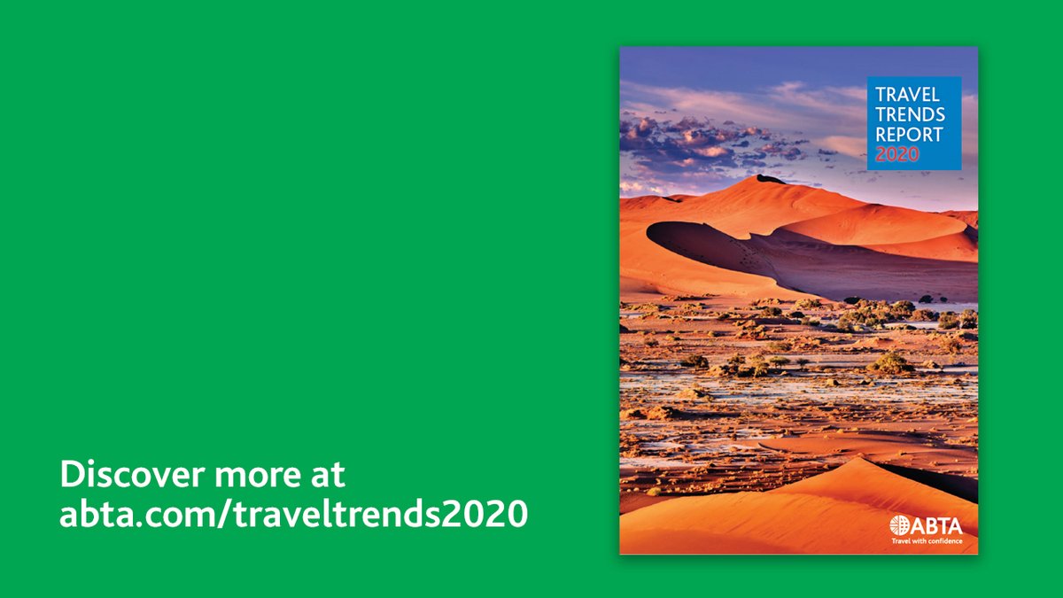 ABTAtravel's tweet image. #ABTAtraveltrends report gives insights on the market outlook for overseas, cruise and domestic travel, five key trends expected to shape holiday choices in #2020 and the “12 destinations to watch”. Download the report at abta.com/traveltrends20…