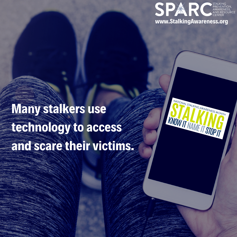EmpowerTehama's tweet photo. January is National Stalking Awareness Month. 
Digital Abuse is stalking. Stalkers often use technology to contact, track and watch their victims. 
#NoMore #EndDVTehama https://t.co/wNaofHv1VZ