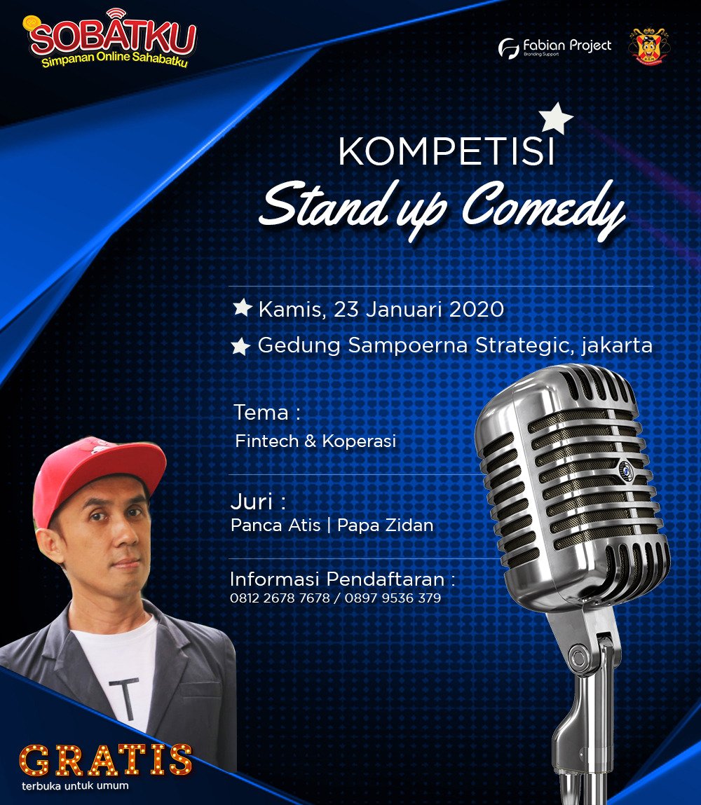 Wahai rakyat RGM!
Inilah Kompetisi Standup Comedy