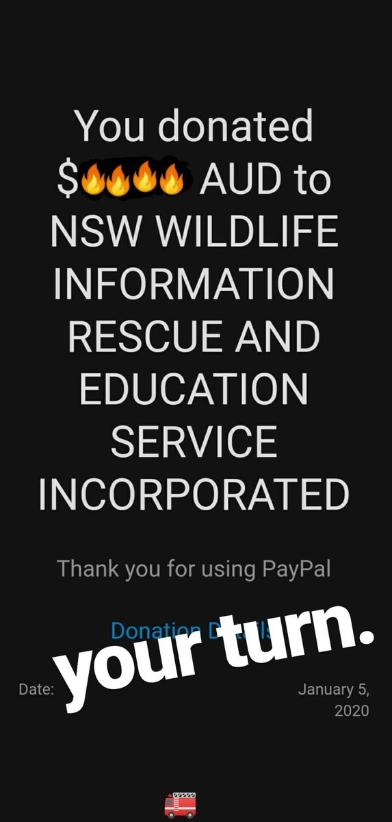 EmyLucian's tweet photo. your turn! 
#DonateAustralia #SaveTheAnimals #wildliferescue #HelpAustralia #AustraliaOnFire #ClimateChange https://t.co/CfLHNRaqTk