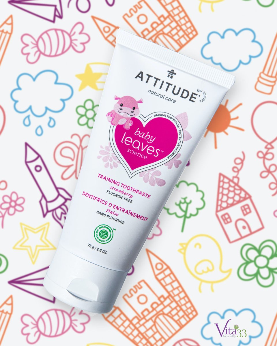 La pasta de dientes de <a href="/attitude_living/">Attitude Living France</a> no cotiene flúor y es ideal para los más pequeños de la casa👲
Contiene hojas de té verde que ayudan a mantener una buena salud dental gracias a su acción antibacteriana, y hojas de papaya (papaína)🔝
vita33.com/attitude-pasta…