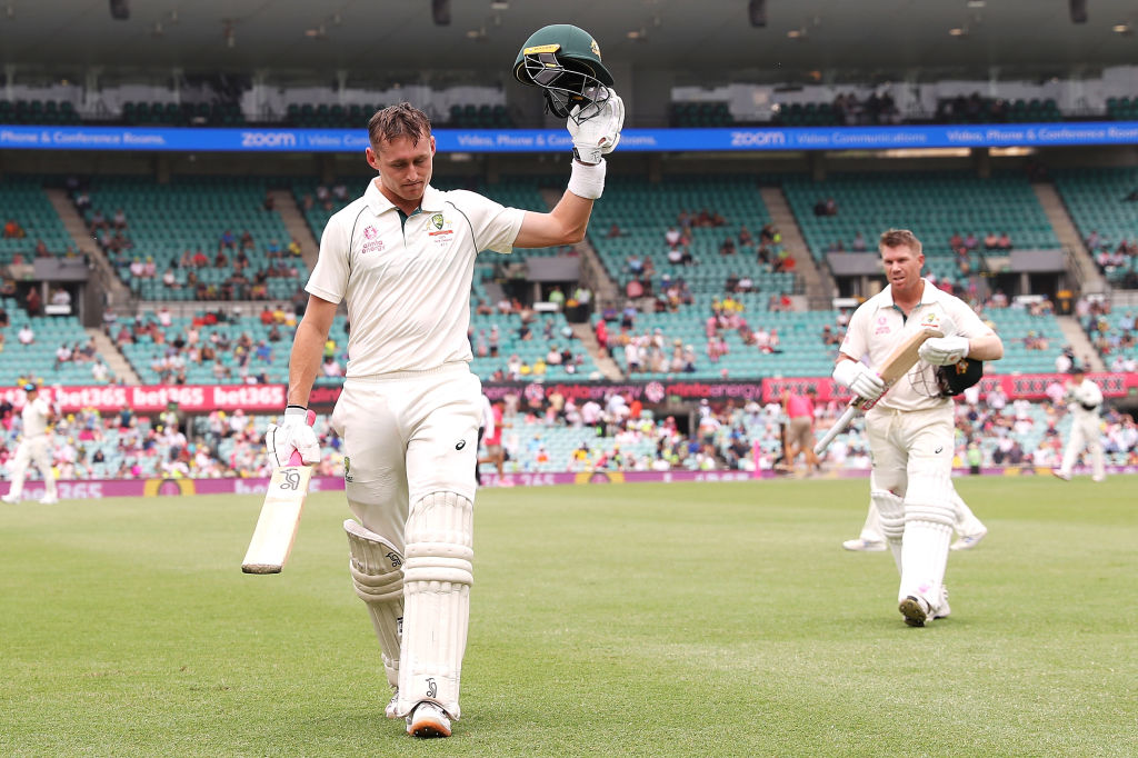 cricketcomau's tweet photo. Player of the Match and Player of the Series is Marnus Labuschagne

He 549 runs in the series. 

#AUSvNZ https://t.co/wYEB9C105N