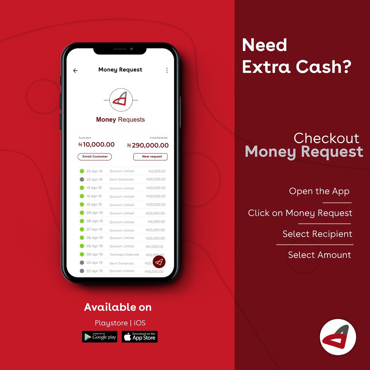 rubies_ng's tweet photo. What are friends for....
Send a money request - Get money fast
1. From friends &amp; family 
2. From people owing you 
3. And just simply anyone 
#BankWithRubies 
#MoneyRequest #MondayMotivation #MondayMorning #Nigeria https://t.co/EeNjuv2Q9F