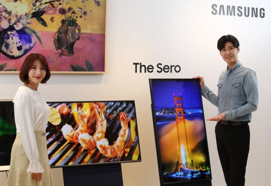 Самсунг вертикальный телевизор. Вертикальный телевизор Samsung. Вертикальное изображение на телевизоре. Телевизор led Samsung the Sero. Телевизор next.