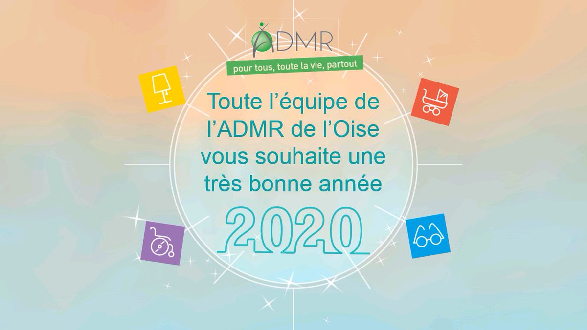 Bonne année 2020 à tous !
Le réseau ADMR de l'Oise vous souhaite ses meilleurs voeux pour cette nouvelle année. #nouvelan2020 #ADMROise